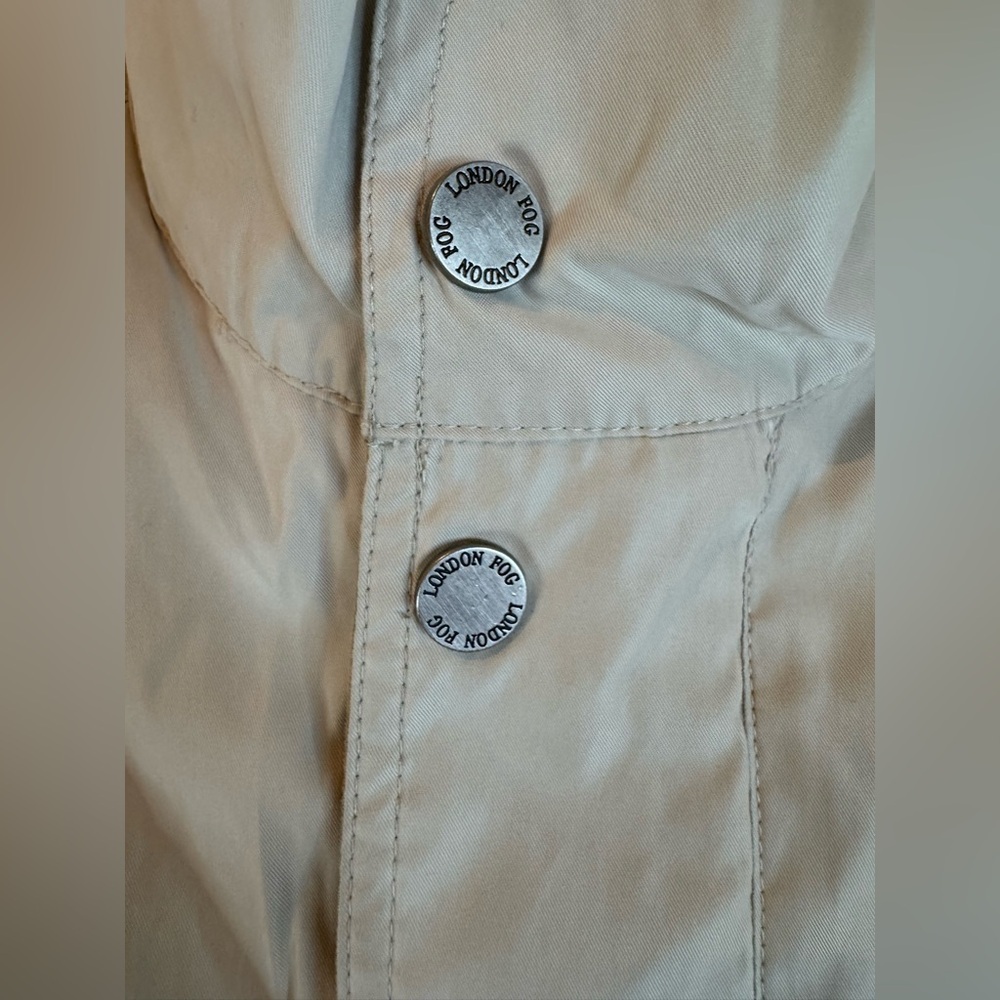 London Fog Men’s Khaki Bomber Jacket Size L - Picture 3 of 8